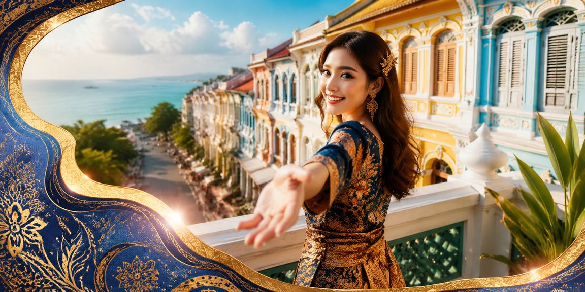 Pemain menikmati pertaruhan kasino di Pulau Pinang dengan pakaian batik tradisional